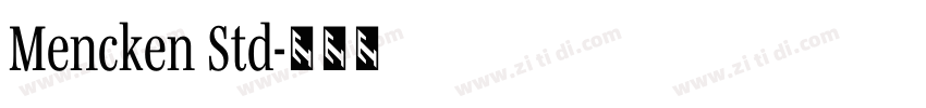Mencken Std字体转换